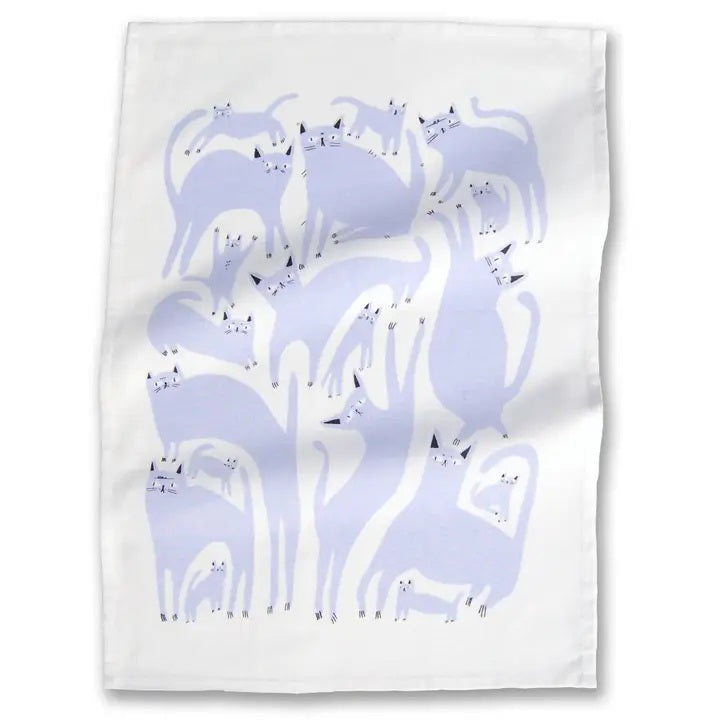 Badger & Burke - Lavender Cats Tea Towels