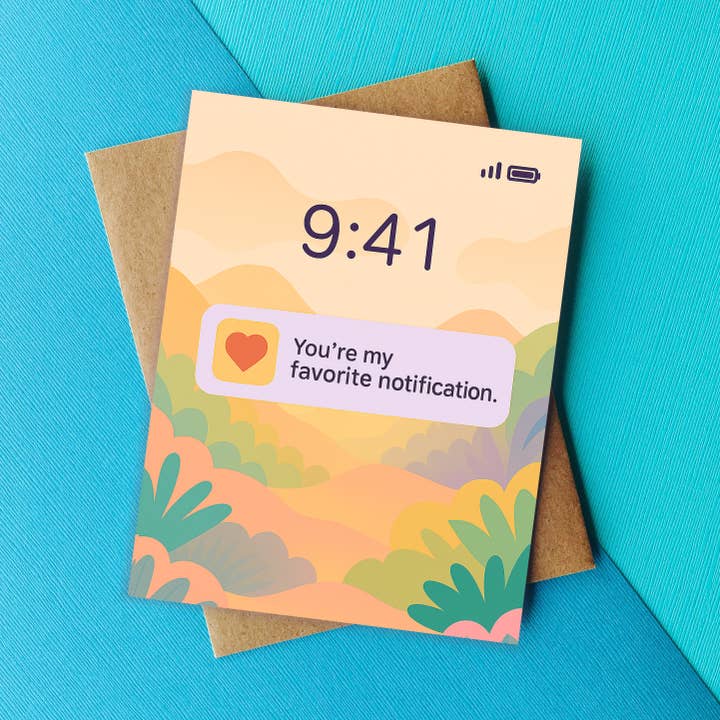 Lock Screen Notification Cute Card – Local Boom™