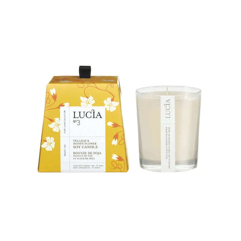 Lucia No.3 Tea Leaf & Honey Flower Candle - Candle - Pure Living