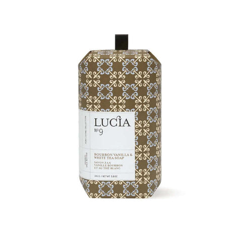 Lucia No.9 Bourbon Vanilla & White Tea Bar Soap - Bar Soap - Pure Living