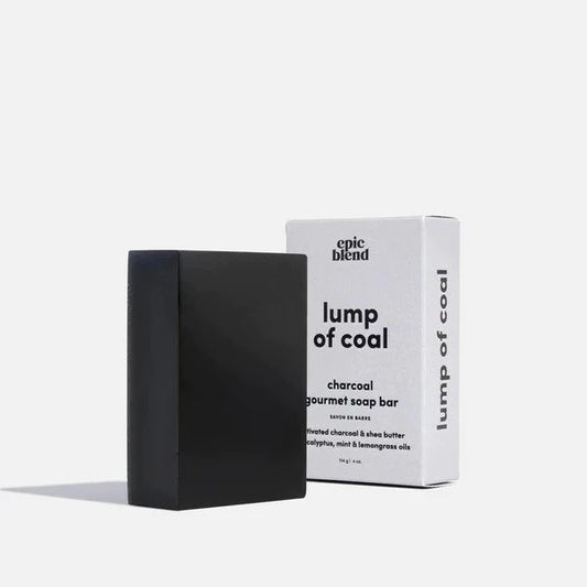 charcoal soap in box stated as a lump of coal