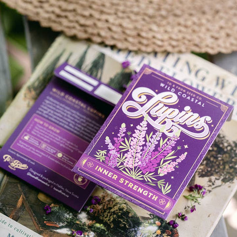 Lupins (Inner Strength) - Floriography Seed Packet - Soil - To & From Gift Co.