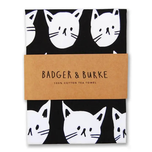 Badger & Burke - Many Cats Tea Towel