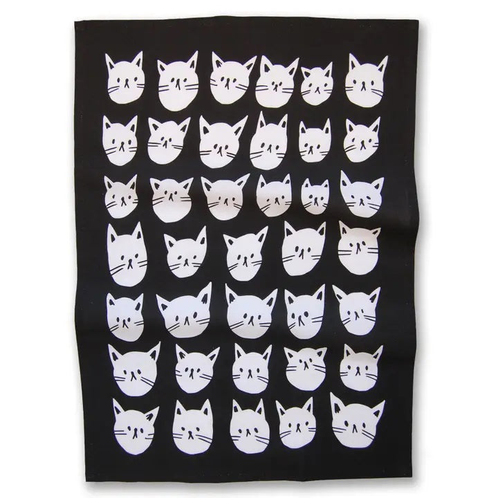 Badger & Burke - Many Cats Tea Towel