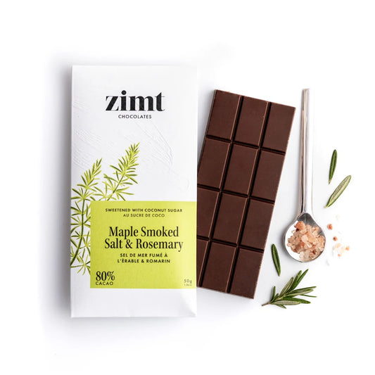 zimt smoked salt and rosemary chocolate