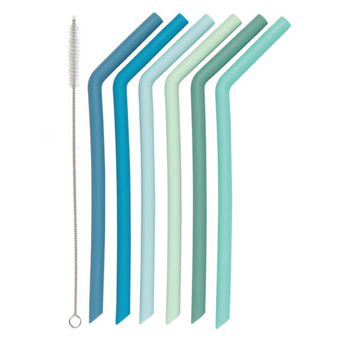 Marina Silicone Smoothie Straws Set of 6 - Drink Mix - Danica Brands