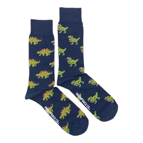 Men's Green Dino Socks