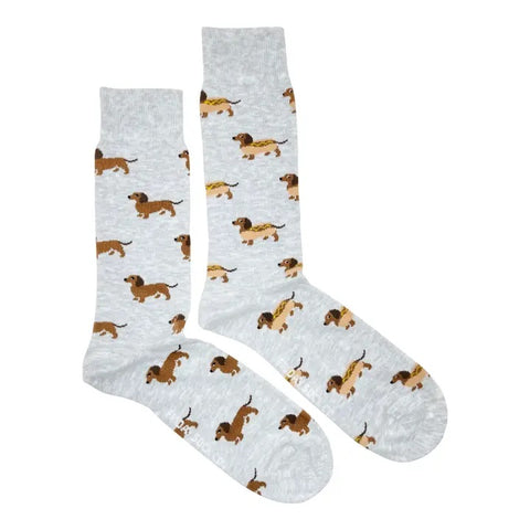 Men's Hot Dog Wiener Dog Socks