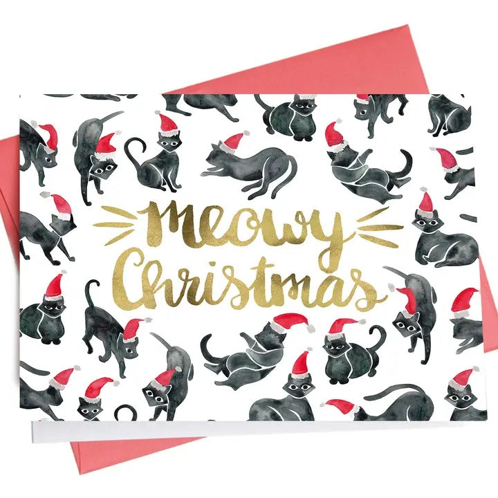 Meowy Christmas Holiday Card