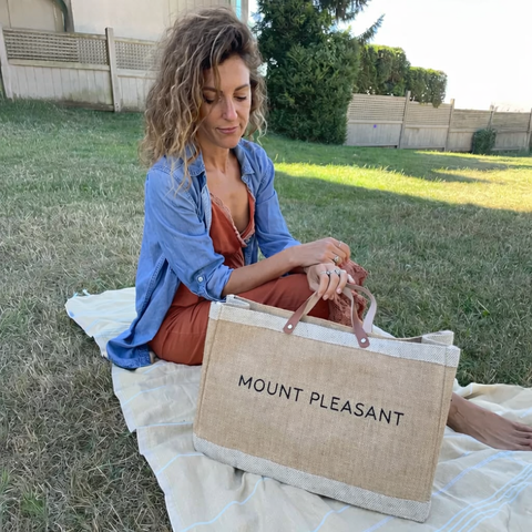 Horizontal Market Tote Bag