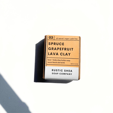 No.03 Spruce Grapefruit Bar Soap - Bar Soap - Rustic Shea Soap Company