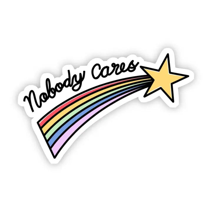 Nobody Cares Star Sticker