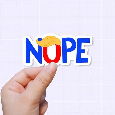 Donald Trump Nope Vinyl Sticker