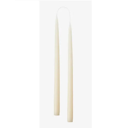 10" Off White Taper Candles