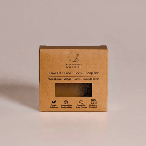 Olive Oil Soap Bar - Cleanser - Made by Mother Nature