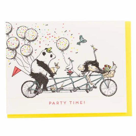 Porchlight Letterpress - Party Time Card