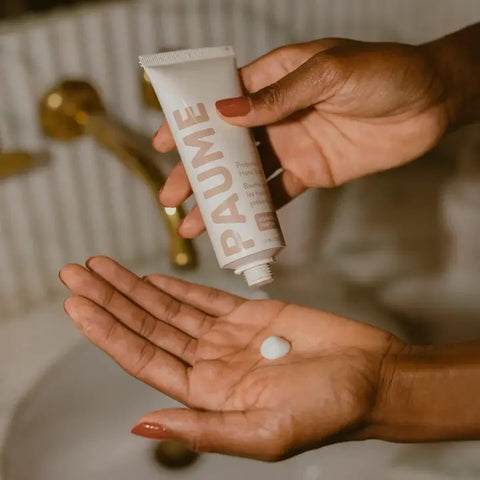 Probiotic Hand Balm in use