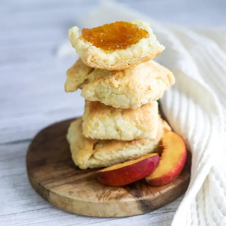 Peach Apricot Jam on scones