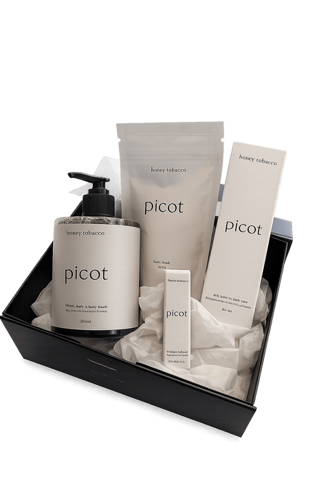 picot honey tobacco Eau De Parfum Luna Collective to a new level of luxury Honey Tobacco Bath Soak: Indulge