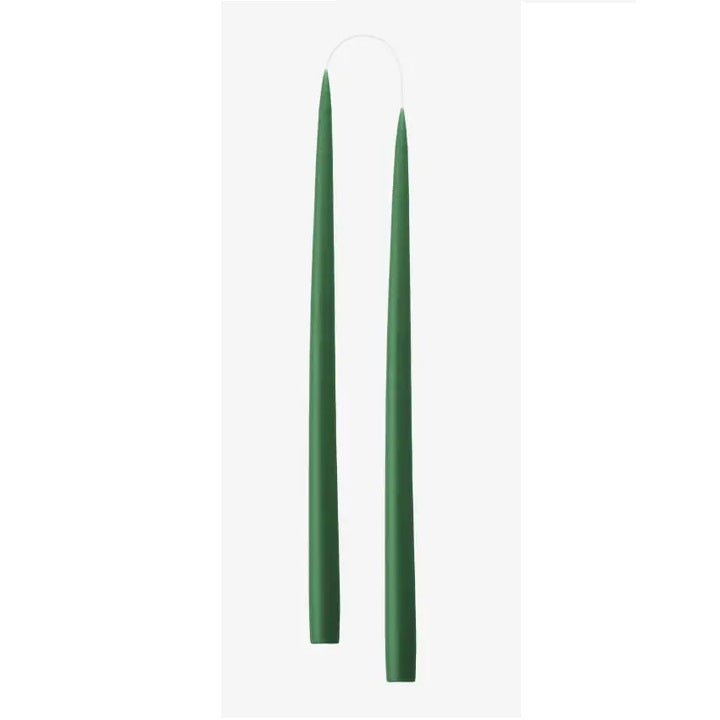 10" Pine Green Taper Candles2