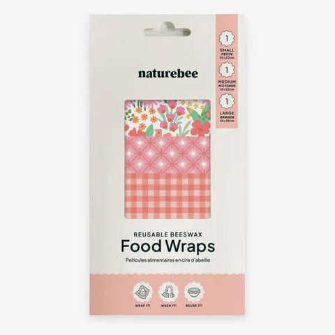 Pink Themed Beeswax Wraps - Beeswax Wraps - Nature Bee