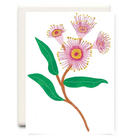 Inkwell Cards - Pink Flowers Card