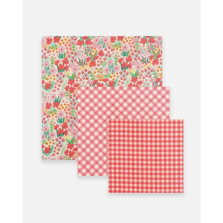 Nature Bee - Pink Themed Beeswax Wraps