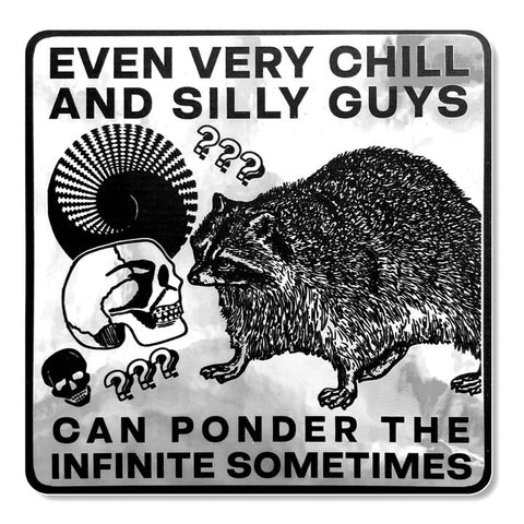 Ponder the Infinite Chrome Sticker - Sticker - Arcane Bullshit