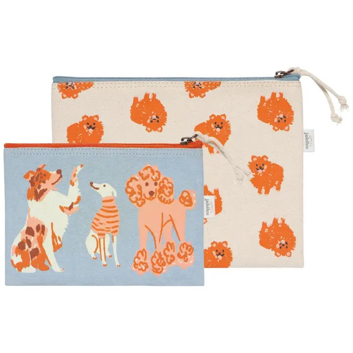 Puppos Zipper Pouches (Set of 2)