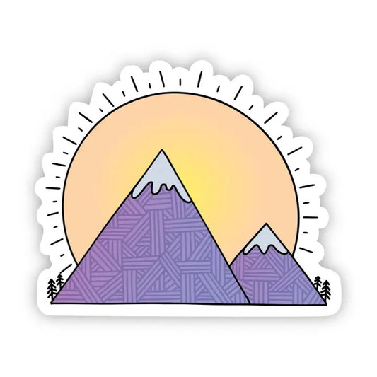 Purple Mountains Sticker