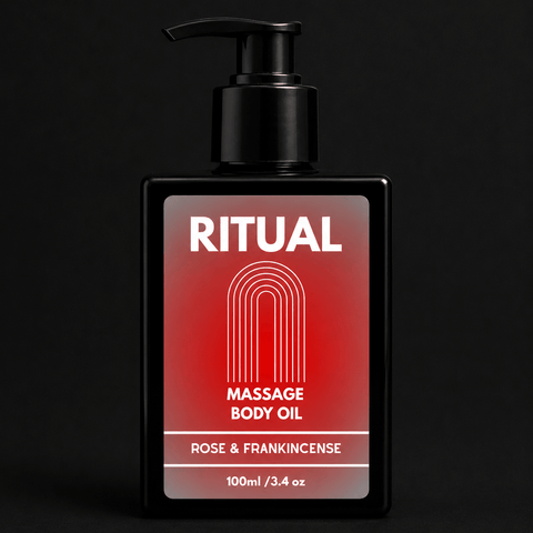 Ritual Massage Oil - Rose + Frankincense - Body Oil - Bare Skin Bar