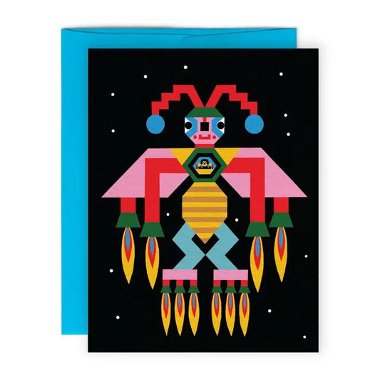Paperole - Fusée Rocket Robot Card