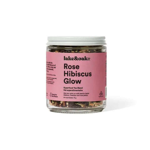 Rose Hibiscus Glow Tea - Tea - Lake & Oak Tea