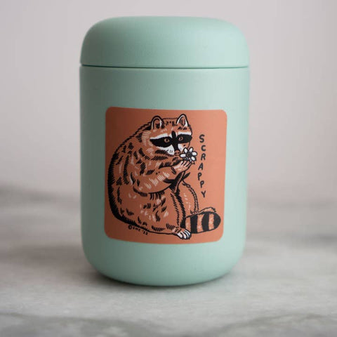 Scrappy Raccoon Sticker - Sticker - Stay Home Club