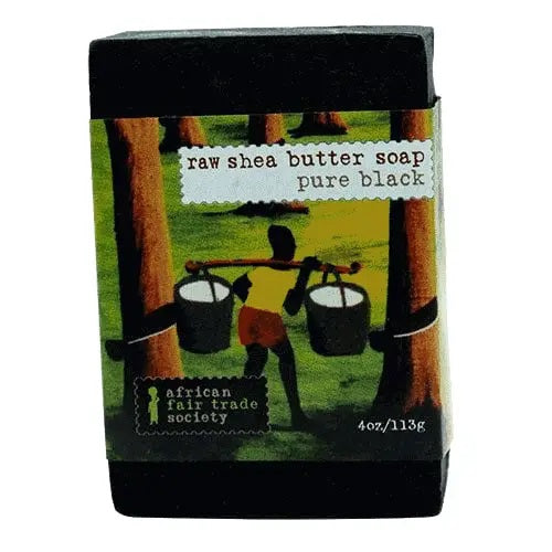 African Fair Trade Society - Shea Butter Black Soap