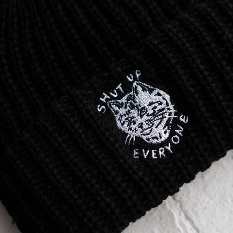 Shut Up Everyone Chunky Knit Beanie - Hat - Stay Home Club