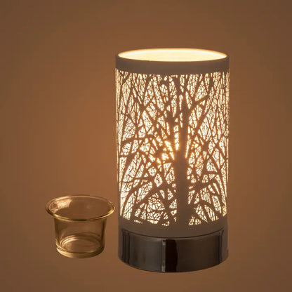 Touch Lamp - Oil Burner Wax Warmer (Silver Forest)