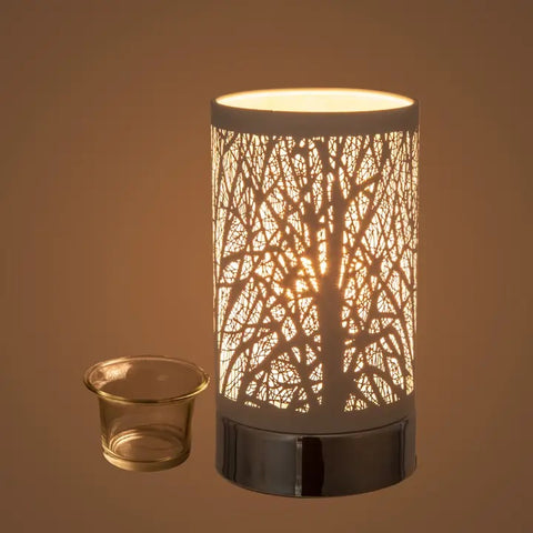 Touch Lamp - Oil Burner Wax Warmer (Silver Forest)