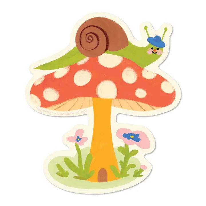 Snail Mushroom Sticker