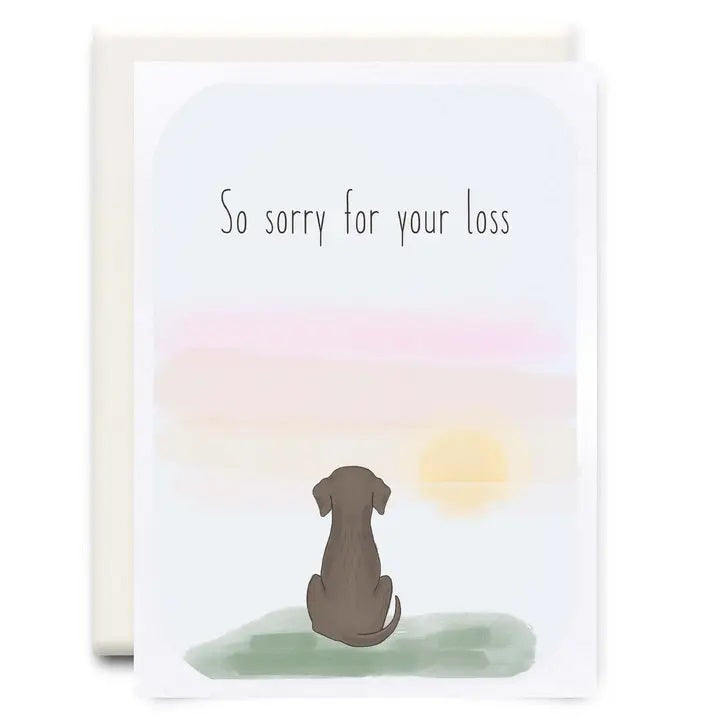 Sorry for your Loss Dog Card