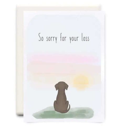 Sorry for your Loss Dog Card