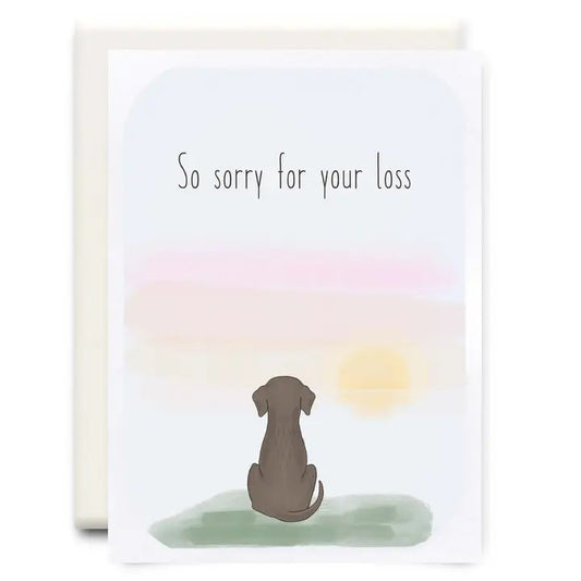 Sorry for your Loss Dog Card