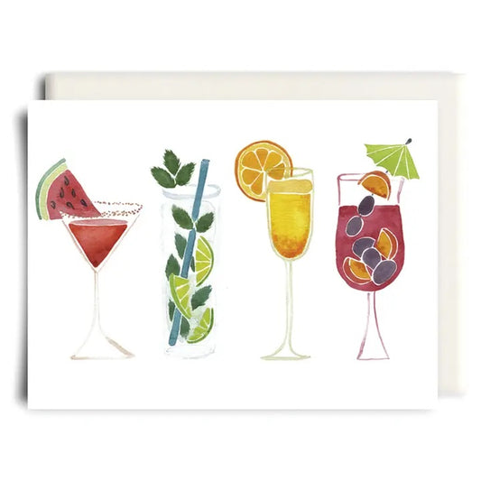 Inkwell Cards - Summer Cocktails General Card