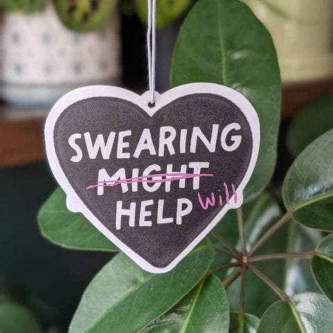 Swearing Will Help Funny Car Air Freshener - Air Freshener - Moonlit Creations