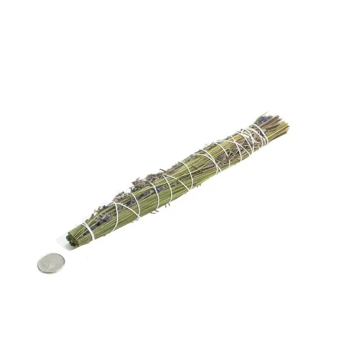 Organic Lavender Sweetgrass Smudge Stick