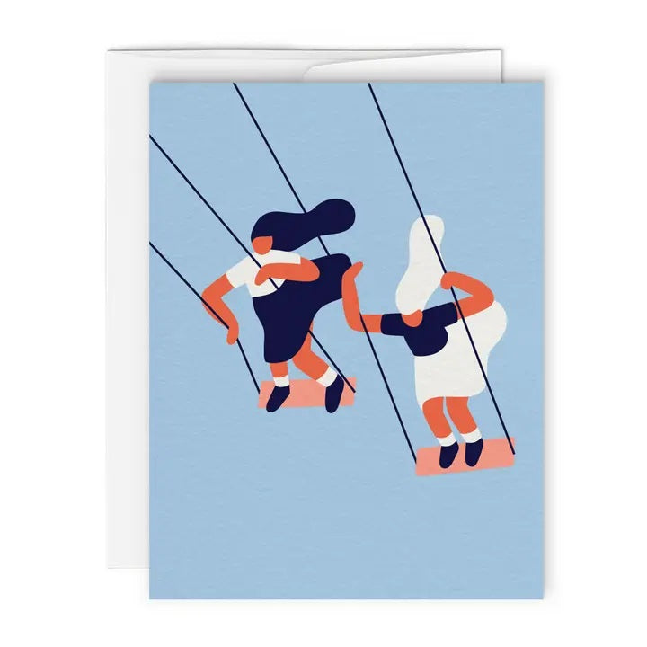 Paperole - Friends Swinging Card