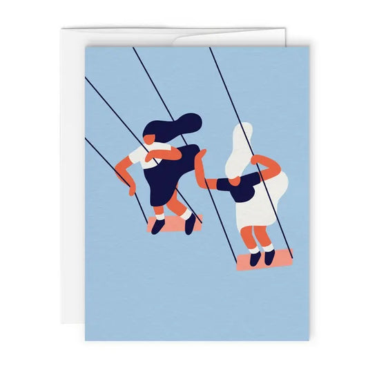 Paperole - Friends Swinging Card