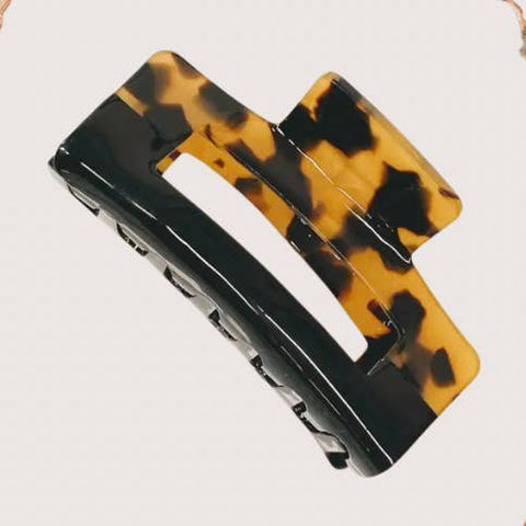 Tortoise Block Hair Claw Clip - Hair Accessory - Kitten Claws Clips