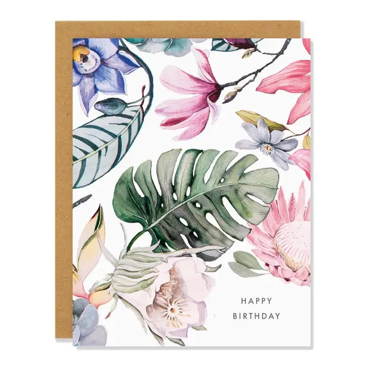 Sarah Voyer Paper - Tropical Birthday Card