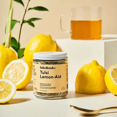 Tulsi Lemon - Aid Superfood Tea - Tea - Lake & Oak Tea